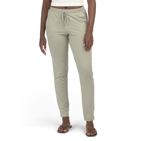 HANRO Crystal Made In Portugal Cotton Blend Drawstring Pants - Picture 1 of 2
